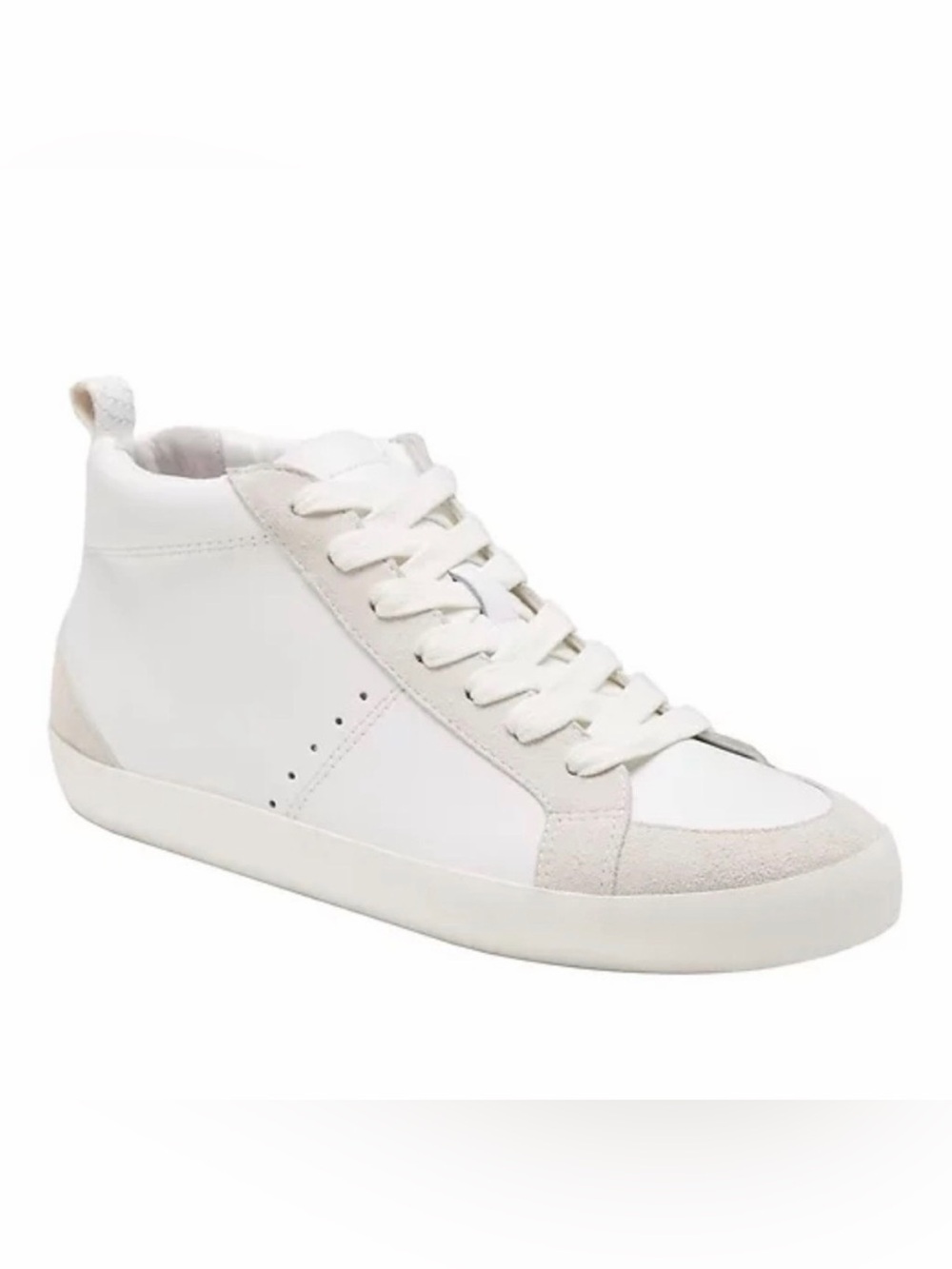 Banana Republic Mid-Top Leather Sneaker White Sz 9